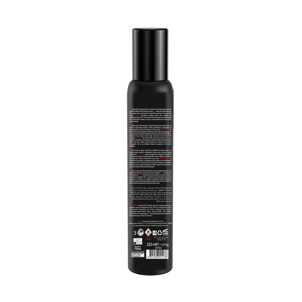 Gummy Professional Keratin Hair Mousse – Volume Build & Ultra Hold (225 ml / 7.61 fl. oz.)