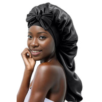 Ms. Remi Silky Wide Edge Strap Day & Night Braid Cap – Black (#3703)