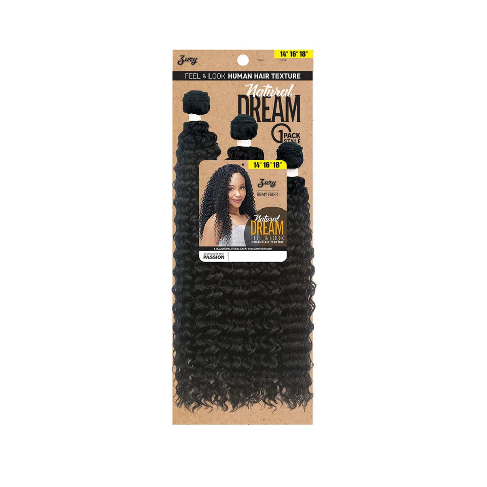 Zury Natural Dream Passion Human Hair Texture Synthetic Weave 14 16 18 Inch Multi Pack_Natural - ANNS BEAUTY SUPPLY