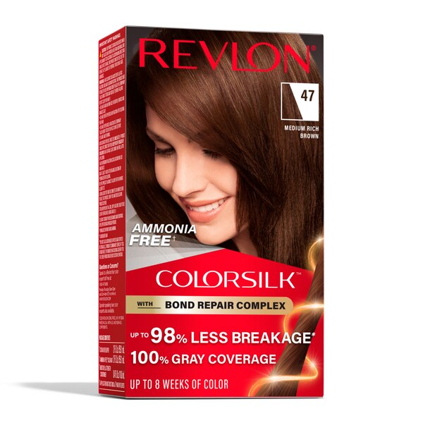 Revlon Colorsilk Permanent Hair Color 47 Medium Rich Brown - ANNS BEAUTY SUPPLY