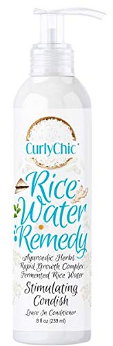 CurlyChic Rice Water Remedy Stimulating Condish Leave-In Conditioner – 8 oz