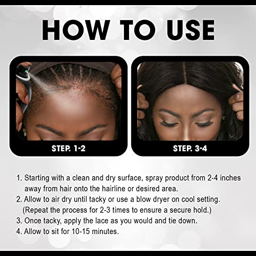 EBIN New York Wonder Lace Bond Adhesive Spray – Supreme Hold, 6.08 oz - ANNS BEAUTY SUPPLY