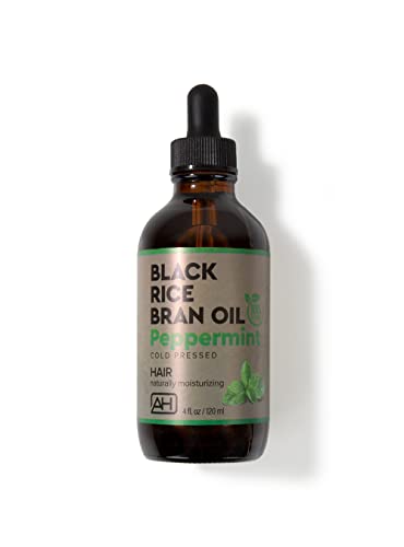 Black Rice Bran Oil Peppermint Hair Moisturizing Oil 4 Oz