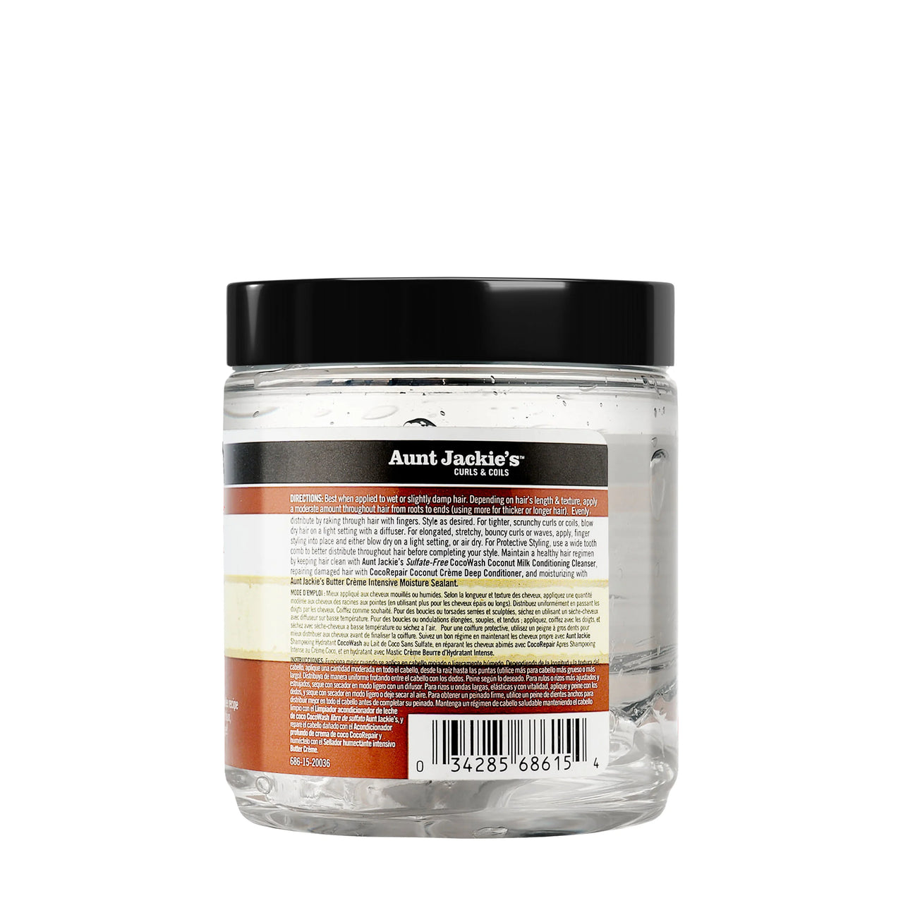 Aunt Jackie's Curls & Coils Coconut Crème Recipes Curl Boss Coconut Curling Gelée Net Wt. 426 g. (15 oz.)