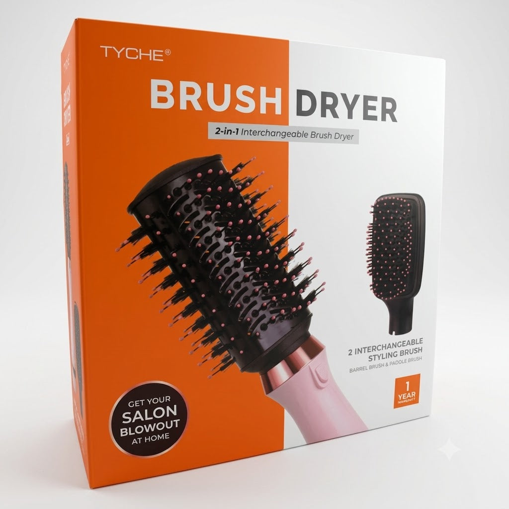 Tyche 2-in-1 Interchangeable Brush Dryer