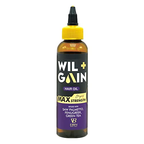 Ebin Wil + Gain Max Strength Hair Oil – Infused with Saw Palmetto, Fenugreek & Green Tea - ANNS BEAUTY SUPPLY
