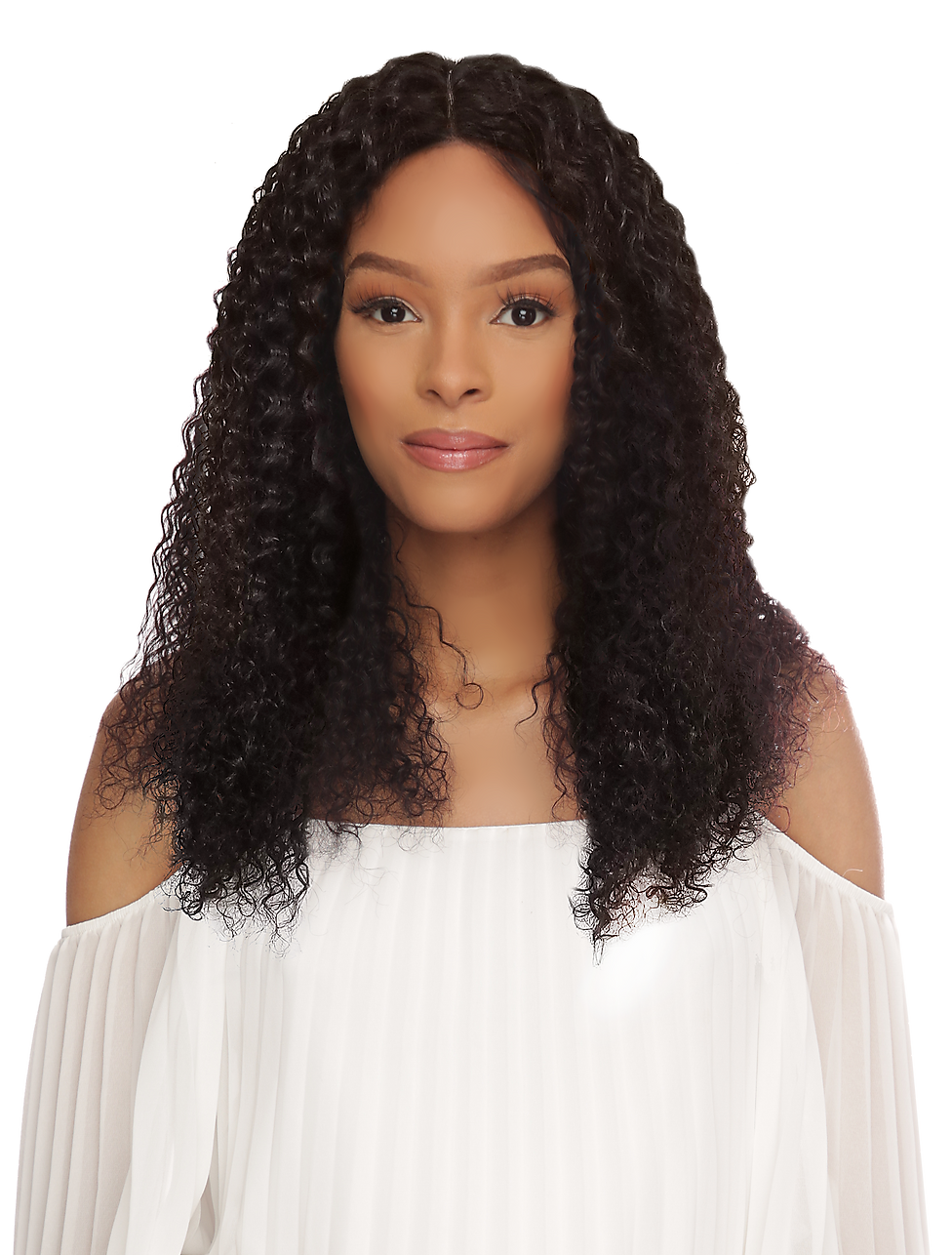 Amy Aviance 100% Human Hair Wet & Wavy I-Part Lace Wig  Macy – Natural