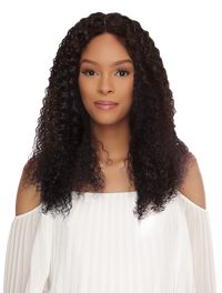 Amy Aviance 100% Human Hair Wet & Wavy I-Part Lace Wig  Macy – Natural