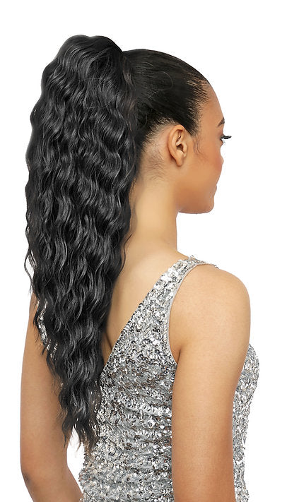 Amy Aviance Rose Mallow Drawstring Ponytail Lorie