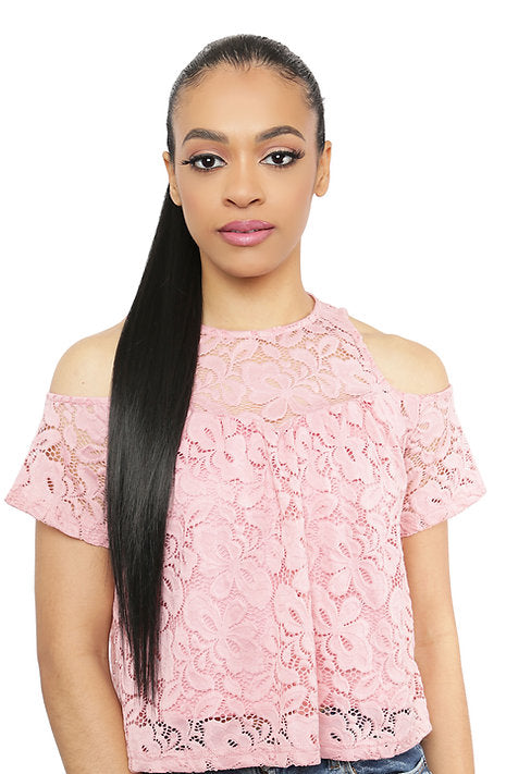 Amy Aviance Rose Mallow Drawstring Ponytail Kay