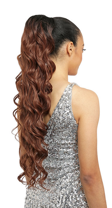 Amy Aviance Rose Mallow Drawstring Ponytail Ivy