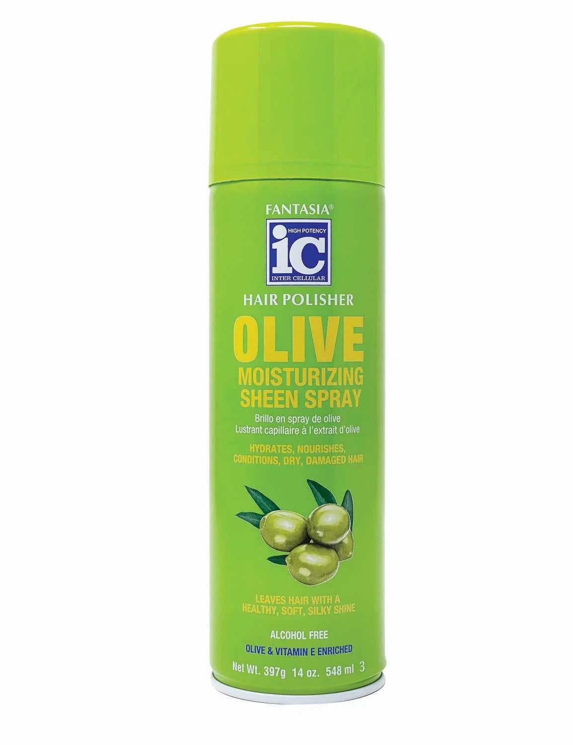 Fantasia IC Olive Moisturizing Sheen Spray – Alcohol-Free (14 oz) - ANNS BEAUTY SUPPLY