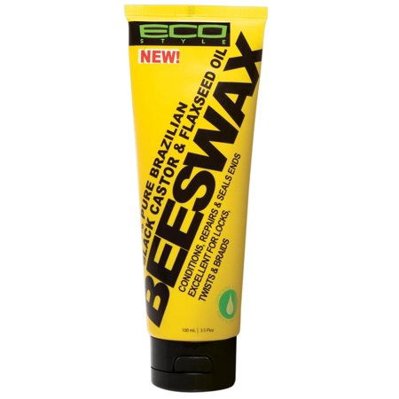 Eco Style Black Castor & Flaxseed Oil Beeswax – 5.5 oz - ANNS BEAUTY SUPPLY