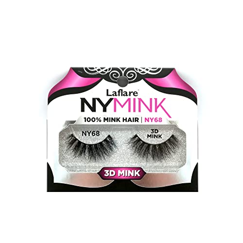 Laflare NYMink 3D Mink Lashes – NY68 - ANNS BEAUTY SUPPLY