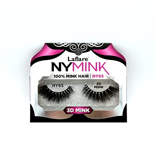 Laflare NYMink 3D Mink Lashes – NY65 - ANNS BEAUTY SUPPLY