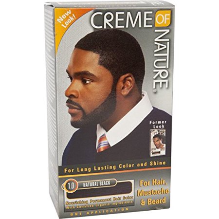 Creme of Nature Men’s Hair Color – Natural Black 1.0 (For Hair, Mustache & Beard)