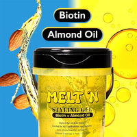 Melt 'N Styling Gel with Biotin & Almond Oil – Moisture & Shine, 32 fl oz - ANNS BEAUTY SUPPLY