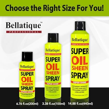 Bellatique Professional Super Oil Sheen Spray 5.2 oz - ANNS BEAUTY SUPPLY