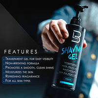 L3VEL3 Shaving Gel – Ice (16.9 fl. oz. / 500 mL)
