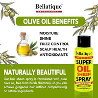 Bellatique Professional Super Oil Sheen Spray 2.8 oz - ANNS BEAUTY SUPPLY