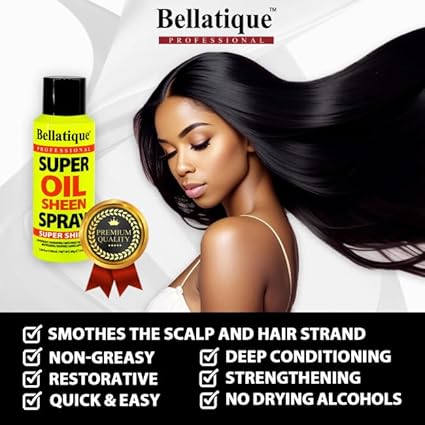 Bellatique Professional Super Oil Sheen Spray 2.8 oz - ANNS BEAUTY SUPPLY