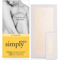 GiGi Simply Ready To Use Wax Strips For Face and Body - ANNS BEAUTY SUPPLY