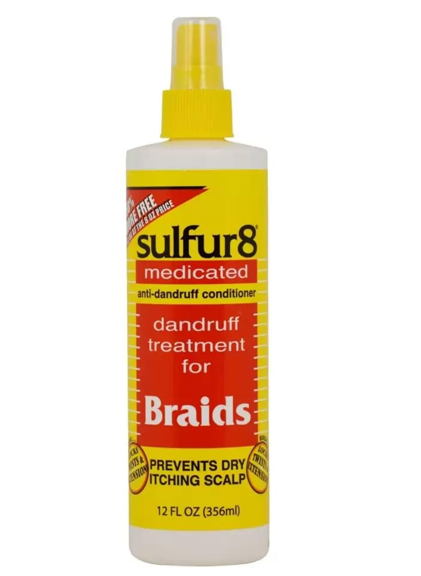 Sulfur8 Medicated Anti-Dandruff Conditioner for Braids 12 FL OZ (356ml)