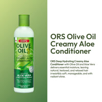 ORS Olive Oil Deep Hydrating Creamy Aloe Conditioner 8 fl. oz. / 236 mL - ANNS BEAUTY SUPPLY