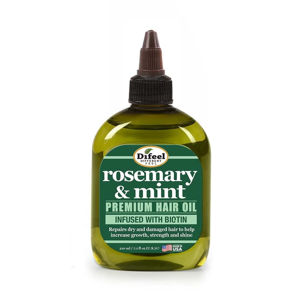 Difeel Rosemary & Mint Premium Hair Oil Infused with Biotin 7.1 fl. oz - ANNS BEAUTY SUPPLY
