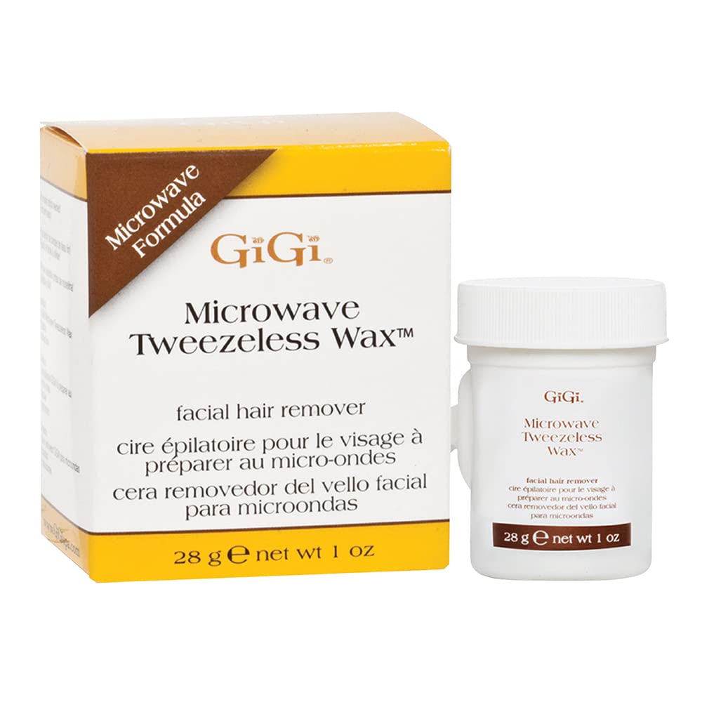 GiGi Microwave TweezeLess Wax Facial Hair Remover 1 oz - ANNS BEAUTY SUPPLY