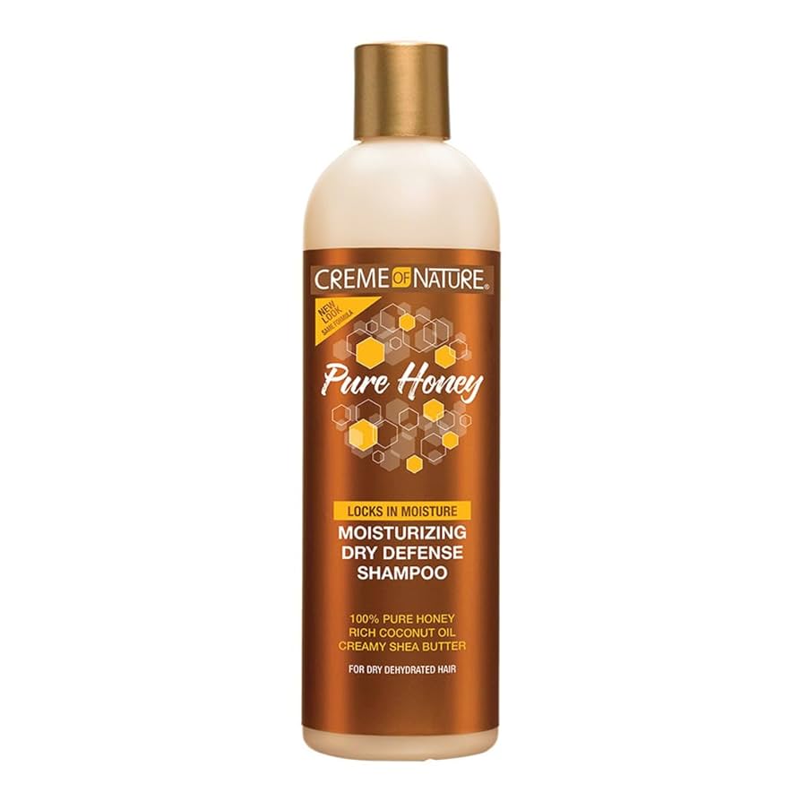 Creme of Nature Pure Honey Moisturizing Dry Defense Shampoo – 12 oz