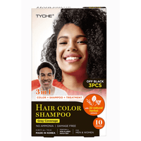 Tyche 3-in-1 Hair Color Shampoo – Off Black – HLSM02 - ANNS BEAUTY SUPPLY