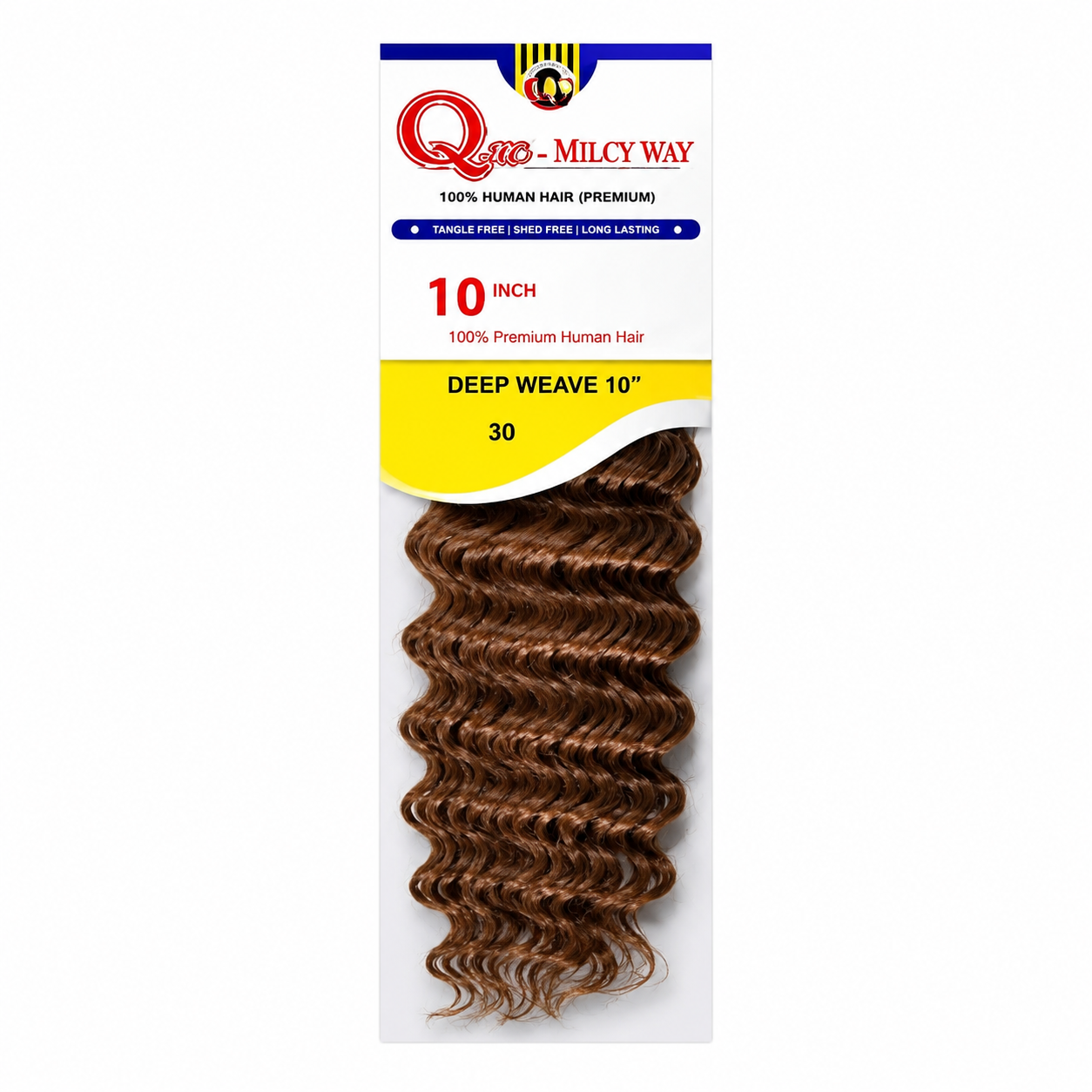 Milky Way Que Mastermix Human Hair Blend Weave Deep Weave 12"