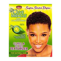 African Pride Olive Miracle Curls & Coils Texturizer – 1 Application