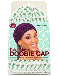 Qfitt Thick Mesh Doobie Cap – Hair Wrap & Setting Net (9091)