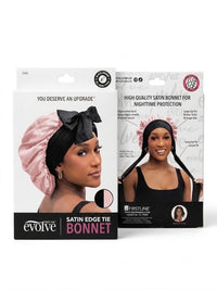 Firstline Evolve Satin Edge Tie Bonnet -Pink