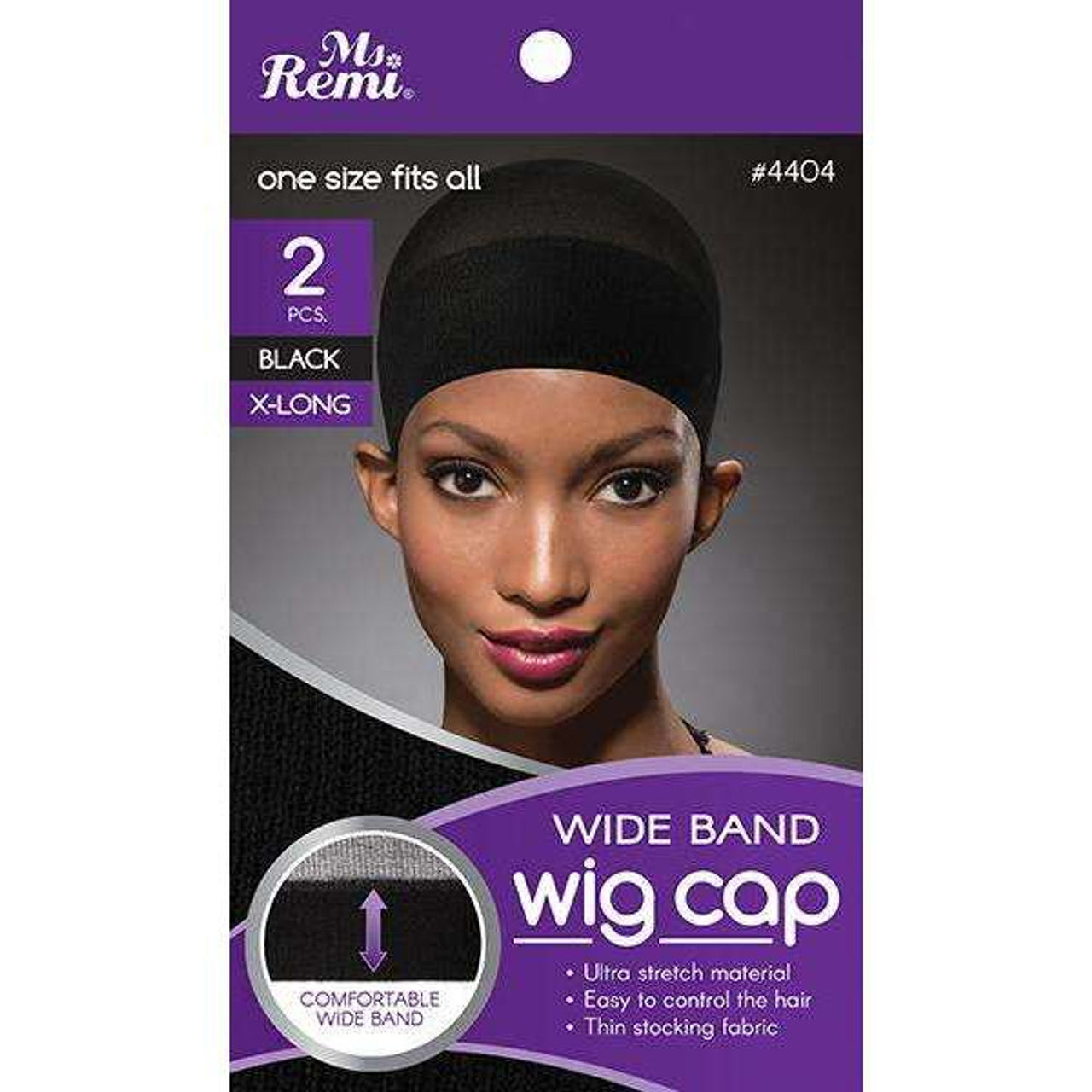 Ms Remi Wide Band Wig Cap Black X Long 2pcs - ANNS BEAUTY SUPPLY