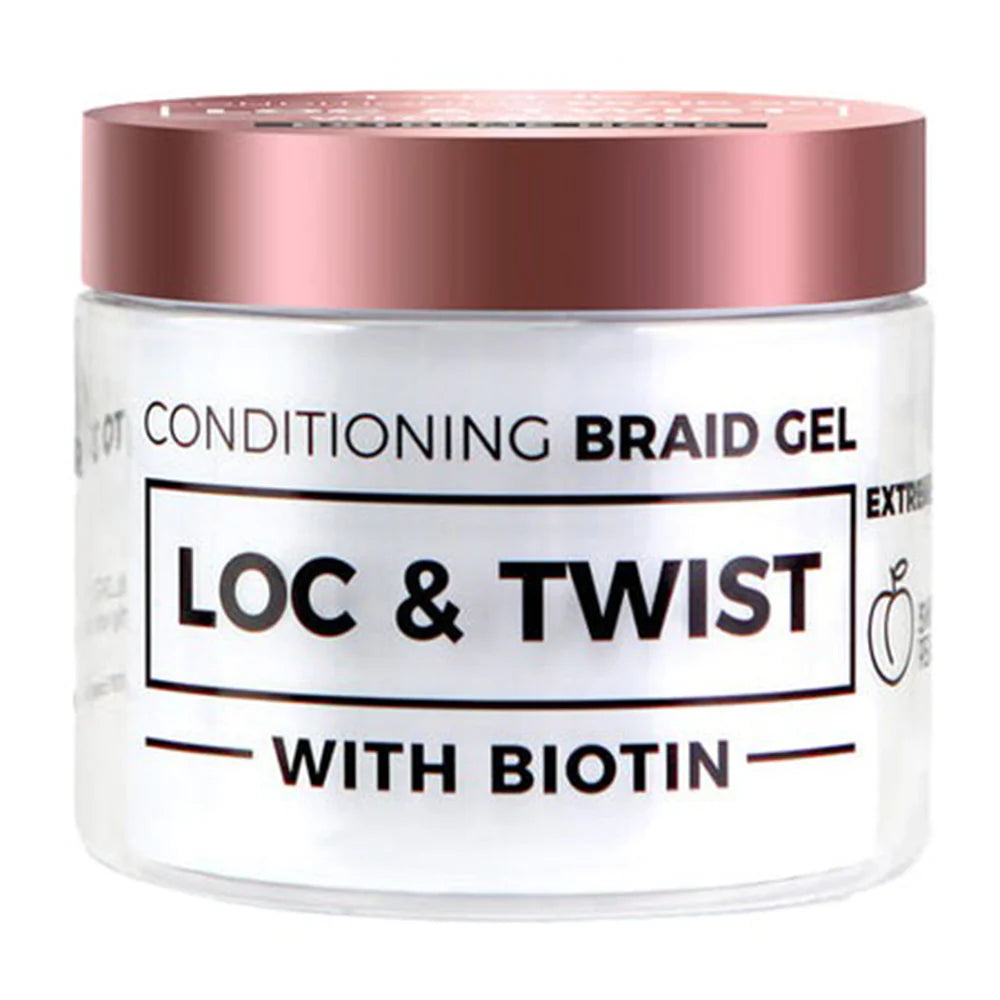 TruEDGE Conditioning Braid Gel Loc & Twist with Biotin Sweet Peach 10 Oz.