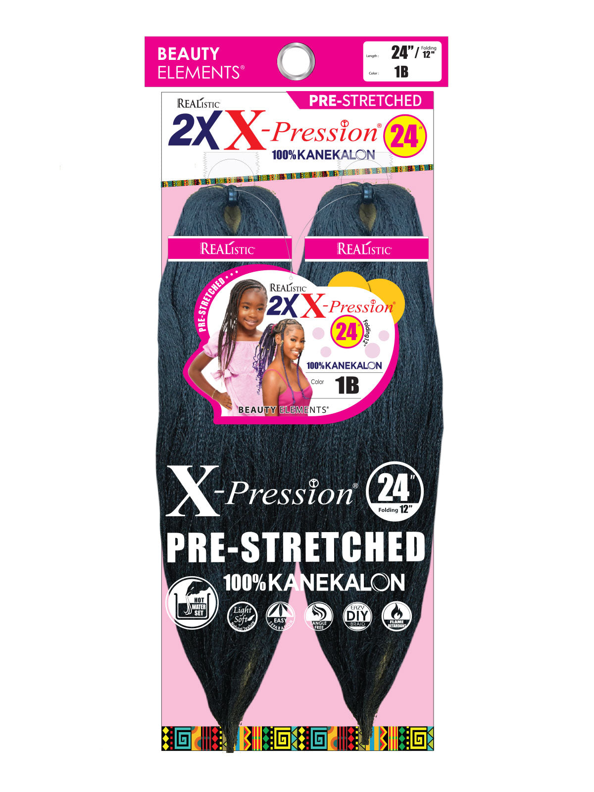 Realistic 2x X-Pression Braid 24" Synthetic Braiding Hair Pack - ANNS BEAUTY SUPPLY