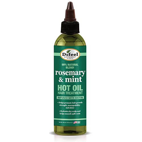 Difeel Rosemary & Mint Hot Oil Treatment 8 Oz - ANNS BEAUTY SUPPLY