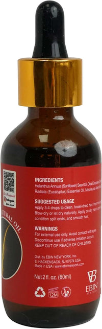 Ebin New York Wil + Gain Anti-Itch Antibacterial Mega Gro Hair Oil 2 oz - ANNS BEAUTY SUPPLY