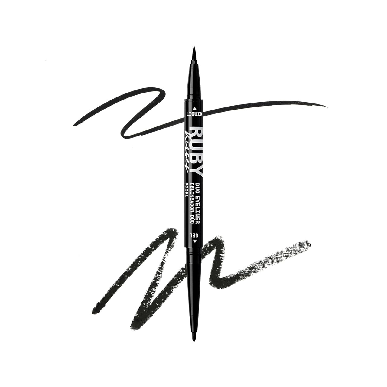 Ruby Kisses Waterproof Liquid & Gel Duo Eyeliner – Shade: RDE01 Black - ANNS BEAUTY SUPPLY