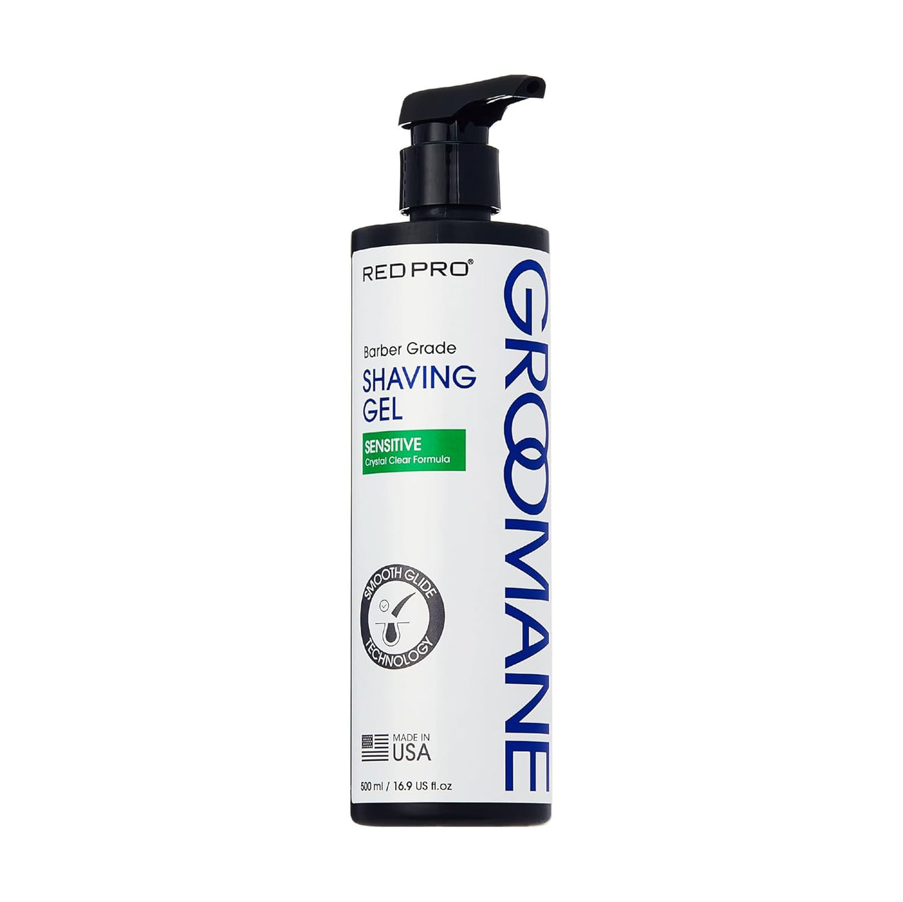 Red Pro Groomane Barber Grade Shaving Gel Sensitive 16.9 fl. oz. - ANNS BEAUTY SUPPLY