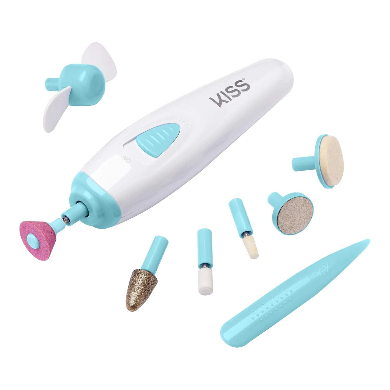 KISS Electric Nail Drill & Dryer Kit – 12 Attachments, Rechargeable 2464N - ANNS BEAUTY SUPPLY