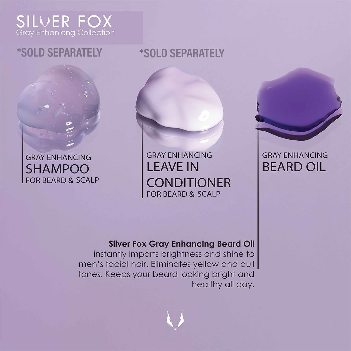 Silver Fox Gray Enhancing Beard Oil (50 mL / 1.7 oz)