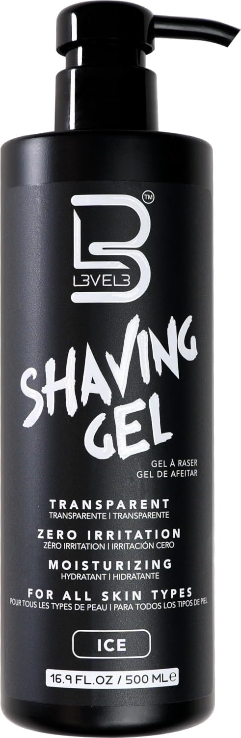 L3VEL3 Shaving Gel – Ice (16.9 fl. oz. / 500 mL)
