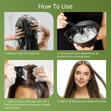 RED Color Change Shampoo Permanent Hair Color (Natural Black) - ANNS BEAUTY SUPPLY