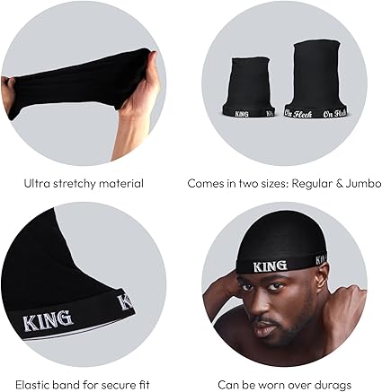RED by KISS Fashion Wave Cap – Regular 5.5" King Black (HDS07)