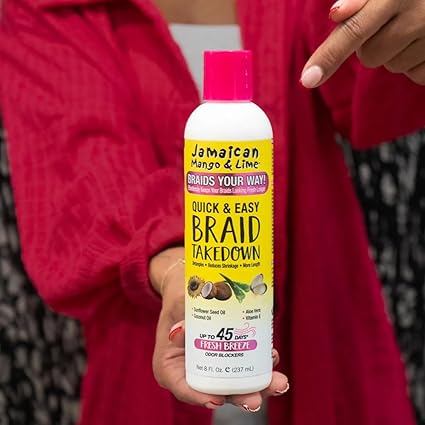 Jamaican Mango & Lime Braids Your Way! Quick & Easy Braid Takedown 8oz - ANNS BEAUTY SUPPLY