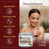 OKAY 100% Pure Coconut Oil – Deep Moisturizing (177 mL / 6 oz)